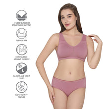 Load image into Gallery viewer, Wacoal Women’s BASICS All Ease Non-padded Non-wired Full Cup Everyday Wear Slip on Sleeping Bra-Pink BI03R01
