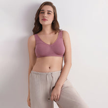 Load image into Gallery viewer, Wacoal Women’s BASICS All Ease Non-padded Non-wired Full Cup Everyday Wear Slip on Sleeping Bra-Pink BI03R01
