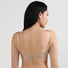 Load image into Gallery viewer, Wacoal Women’s Backless Multiway Padded Wired Full Cup Detachable Straps  Party Wear T-shirt Bra-Beige BI05A03

