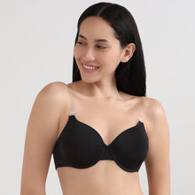Load image into Gallery viewer, Wacoal Women’s Backless Multiway Padded Wired Full Cup Detachable Straps  Party Wear T-shirt Bra-Black BI05A03
