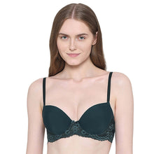 Load image into Gallery viewer, Wacoal Balcony &amp; Beyond Padded Wired Half Cup Everyday Wear Smooth Finish Fashion Bra - Dark Green BI05B02
