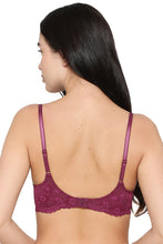 Load image into Gallery viewer, Wacoal Balcony &amp; Beyond Padded Wired Half Cup Everyday Wear Smooth Finish Fashion Bra -Wine BI05B02

