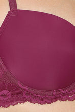 Load image into Gallery viewer, Wacoal Balcony &amp; Beyond Padded Wired Half Cup Everyday Wear Smooth Finish Fashion Bra -Wine BI05B02
