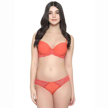 Load image into Gallery viewer, Wacoal Balcony &amp; Beyond Padded Wired Half Cup Everyday Wear Smooth Finish Fashion Bra - Orange BI05B02
