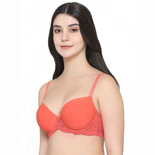 Load image into Gallery viewer, Wacoal Balcony &amp; Beyond Padded Wired Half Cup Everyday Wear Smooth Finish Fashion Bra - Orange BI05B02
