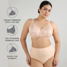 Load image into Gallery viewer, Wacoal Pixie 2.0 Non Padded Wired Full Cup Everyday Wear Plus Size Full Support Minimizer Bra - Beige BI05D04
