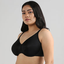 Load image into Gallery viewer, Wacoal Pixie 2.0 Non Padded Wired Full Cup Everyday Wear Plus Size Full Support Minimizer Bra - Black BI05D04
