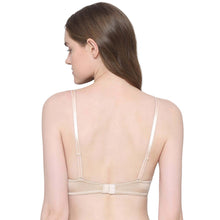 Load image into Gallery viewer, Wacoal Playful Love Padded Wired Demi Cup Plunge Neck  Party Wear Level 3 Push-up Bra - Beige BI05F01
