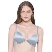 Load image into Gallery viewer, Wacoal Playful Love Padded Wired Demi Cup Plunge Neck  Party Wear Level 3 Push-up Bra - Blue BI05F01
