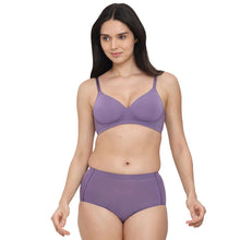 Load image into Gallery viewer, Wacoal Cool Comfort  Padded Non-wired 3/4th Cup Everyday Wear T-shirt Bra -Purple BI05H02
