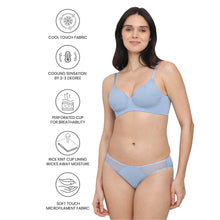 Load image into Gallery viewer, Wacoal Cool Comfort Padded Non-wired 3/4th Cup Everyday Wear T-shirt Bra -Blue BI05H03
