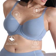 Load image into Gallery viewer, Wacoal Cool Comfort Padded Wired Full Cup Everyday Wear T-shirt Bra-Blue BI05H01
