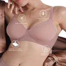 Load image into Gallery viewer, Wacoal Cool Comfort Padded Non-wired 3/4th Cup Everyday Wear T-shirt Bra-Beige BI05H02
