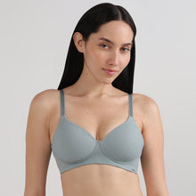 Load image into Gallery viewer, Wacoal Cool Comfort Padded Non-wired 3/4th Cup Everyday Wear T-shirt Bra-Grey BI05H03

