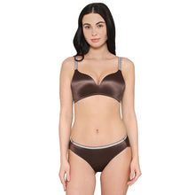Load image into Gallery viewer, Wacoal Women’s Stellar Padded Non-wired 3/4th Cup Shimmer Straps  Party Wear T-shirt Bra-Brown BI05I01
