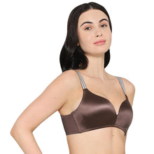 Load image into Gallery viewer, Wacoal Women’s Stellar Padded Non-wired 3/4th Cup Shimmer Straps  Party Wear T-shirt Bra-Brown BI05I01
