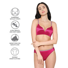 Load image into Gallery viewer, Wacoal Women’s Stellar Padded Non-wired 3/4th Cup Shimmer Straps Party Wear T-shirt Bra-Pink BI05I01
