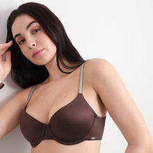 Load image into Gallery viewer, Wacoal Women’s Stellar Padded Wired 3/4th Cup Shimmer Straps  Party Wear T-shirt Bra-Brown BI05I02
