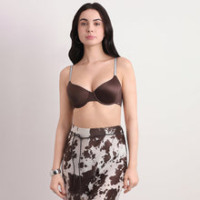 Load image into Gallery viewer, Wacoal Women’s Stellar Padded Wired 3/4th Cup Shimmer Straps  Party Wear T-shirt Bra-Brown BI05I02
