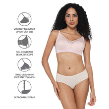 Load image into Gallery viewer, Wacoal Curvy Confidence Non-Padded Non-Wired Full Cup Plus Size Minimizer Bra - Beige BI07A01

