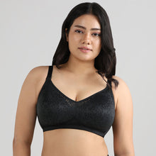 Load image into Gallery viewer, Wacoal Curvy Confidence Non-Padded Non-Wired Full Cup Plus Size Minimizer Bra - Black BI07A01
