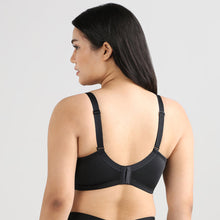 Load image into Gallery viewer, Wacoal Curvy Confidence Non-Padded Non-Wired Full Cup Plus Size Minimizer Bra - Black BI07A01
