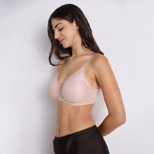 Load image into Gallery viewer, Wacoal Women’s Rainna Non-padded Wired Full Cup Everyday Wear Seamless Lace Plus Size Bra-Beige BI07C01
