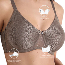 Load image into Gallery viewer, Wacoal Women’s Rainna Non-padded Wired Full Cup Everyday Wear Seamless Lace Plus Size Bra-Green BI07C01
