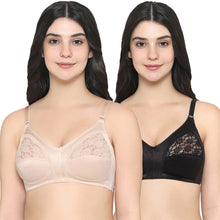 Load image into Gallery viewer, Wacoal Audrey Non Padded Non Wired Full Cup Plus Size Pack of 2 Full Support Bra BIO1CO4
