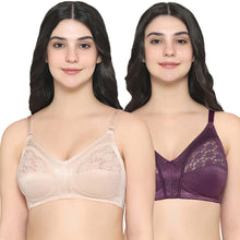Load image into Gallery viewer, Wacoal Audrey Non Padded Non Wired Full Cup Plus Size Pack of 2 Full Support Bra BIO1CO4
