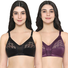 Load image into Gallery viewer, Wacoal Audrey Non Padded Non Wired Full Cup Plus Size Pack of 2 Full Support Bra BIO1CO4
