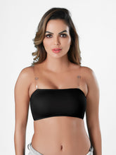 Load image into Gallery viewer, Sonari Removable Padding Wirefree Full Coverage Nylon Blend Tube Bra with Detachable Straps – PRETTY CAT
