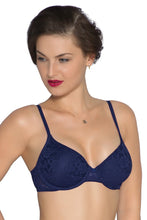 Load image into Gallery viewer, Amante Floral Romance Padded Wired Bra - Blue Bell 10301
