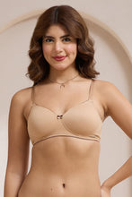 Load image into Gallery viewer, Amante Casual Chic Padded Non-Wired T-Shirt Bra - Sandalwood &amp; Cappuchino 10901
