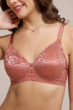 Load image into Gallery viewer, Amante Allure Lace Non-Padded Wired Bra - Etruscan Red 111501
