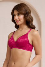 Load image into Gallery viewer, Amante Allure Lace Non-Padded Wired Bra - Persian Red 111501
