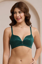 Load image into Gallery viewer, Amante Allure Plunge Padded Non-Wired Bra - Botanical Garden 111601
