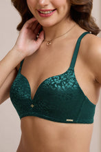 Load image into Gallery viewer, Amante Allure Plunge Padded Non-Wired Bra - Botanical Garden 111601

