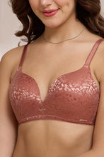 Load image into Gallery viewer, Amante Allure Plunge Padded Non-Wired Bra - Etruscan Red 111601
