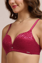 Load image into Gallery viewer, Amante Allure Plunge Padded Non-Wired Bra - Persian Red 111601
