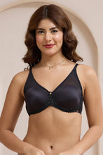 Load image into Gallery viewer, Amante Glimmer Lace Padded Wired Bra - Black 111701
