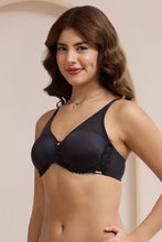 Load image into Gallery viewer, Amante Glimmer Lace Padded Wired Bra - Black 111701
