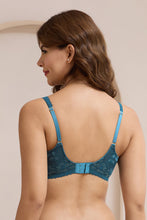 Load image into Gallery viewer, Amante Glimmer Lace Non-Padded Non-Wired Bra - Reflecting Pond 112001

