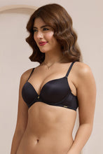 Load image into Gallery viewer, Amante Glimmer Padded Wired Push-Up Bra - Black 112201
