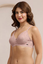 Load image into Gallery viewer, Amante Lush Lace Lift Non-Padded Wired Bra - Misty Rose 112501
