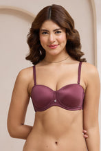 Load image into Gallery viewer, Amante Radiant Padded Wired Strapless Bra - Burgandy 112701
