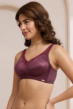 Load image into Gallery viewer, Amante Radiant Curves Non-Padded Non-Wired Bra - Burgandy 112801
