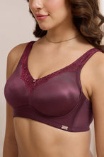 Load image into Gallery viewer, Amante Radiant Curves Non-Padded Non-Wired Bra - Burgandy 112801
