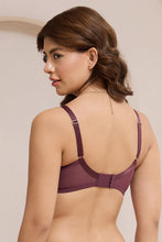 Load image into Gallery viewer, Amante Radiant Lace Padded Non-Wired Bra - Burgandy 113001
