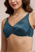 Load image into Gallery viewer, Amante Glimmer Lace Padded Wired Bra - Reflecting Pond 111701
